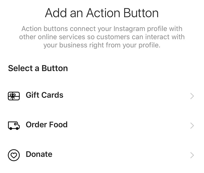 How to add Instagram's food delivery and gift card stickers. Step 8