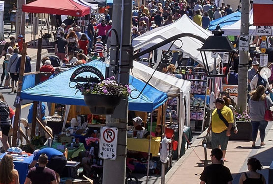 A street festival on Concession Street.