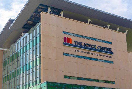 The front of the Joyce Centre building.