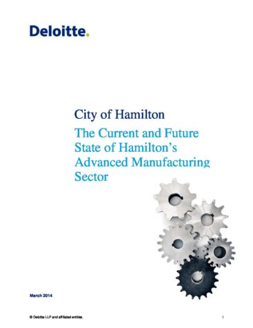 3. 2014 The Current and Future State of Hamilton’s Advanced Manufacturing Sector thumbnail