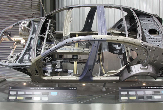 Frame of an automobile