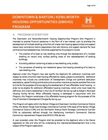 Downtown and Barton/Kenilworth Housing Opportunities Program 2022 thumbnail