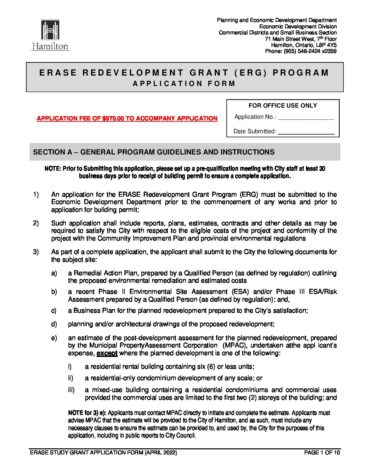 ERASE Redevelopment Grant Application 2022 thumbnail