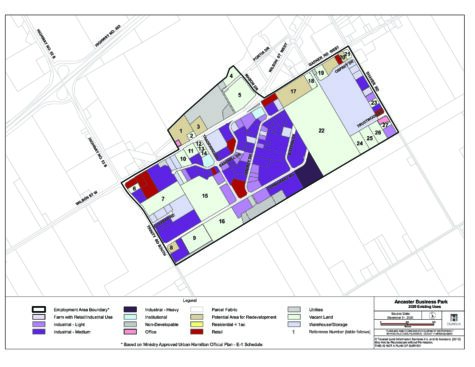 2020 Ancaster Business Park Land Use Map and Table thumbnail