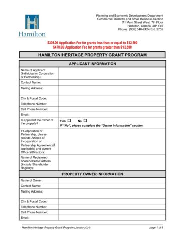 Hamilton Heritage Property Grant Program-Application thumbnail