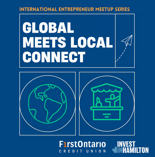 Promotional graphic with the text 'Global Meets Local Connect'
