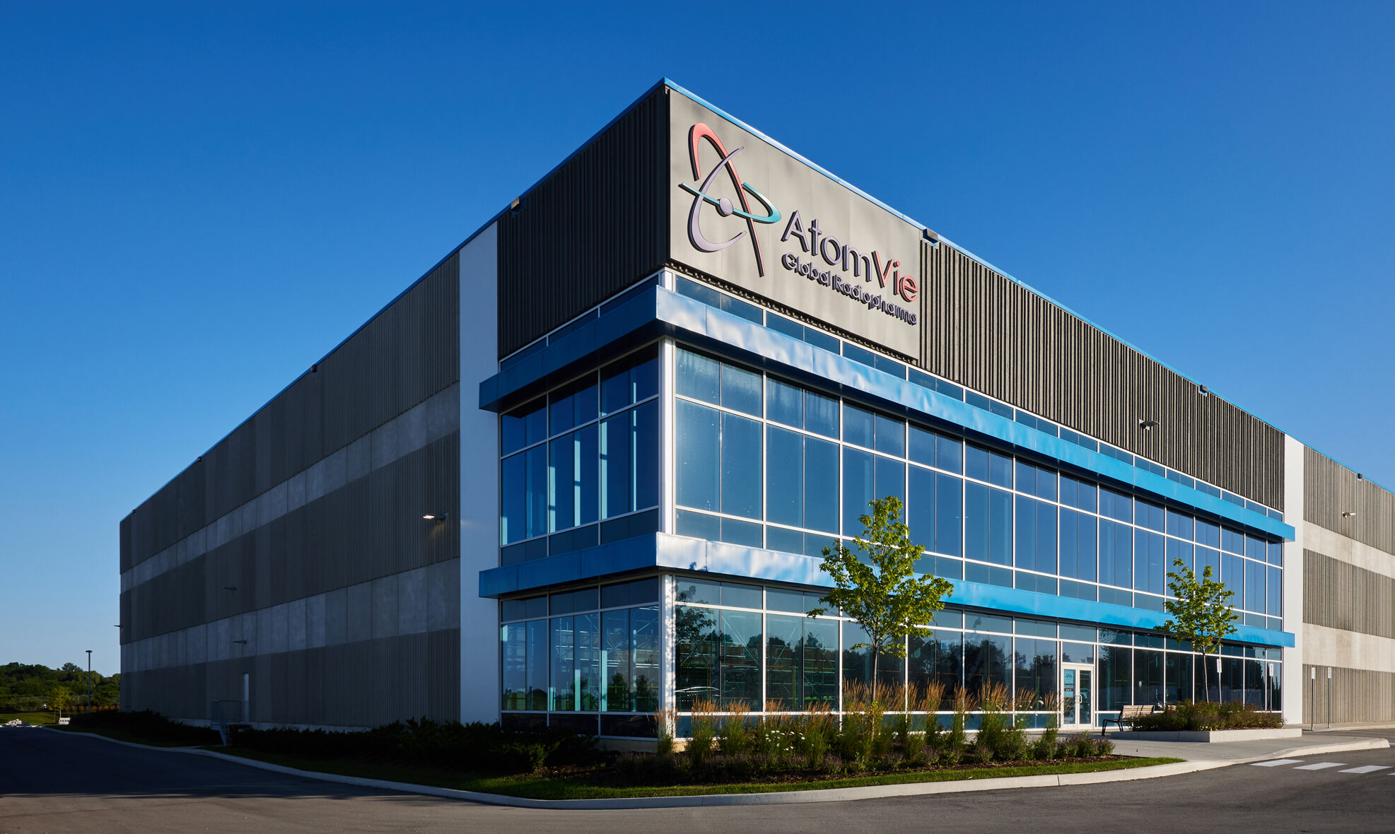 Outside photo of AtomeVie Radiopharma's Hamilton headquarters